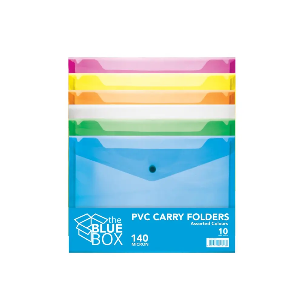 [6009548824080] Folder Carry Pastel PVC 10`s - BlueBox