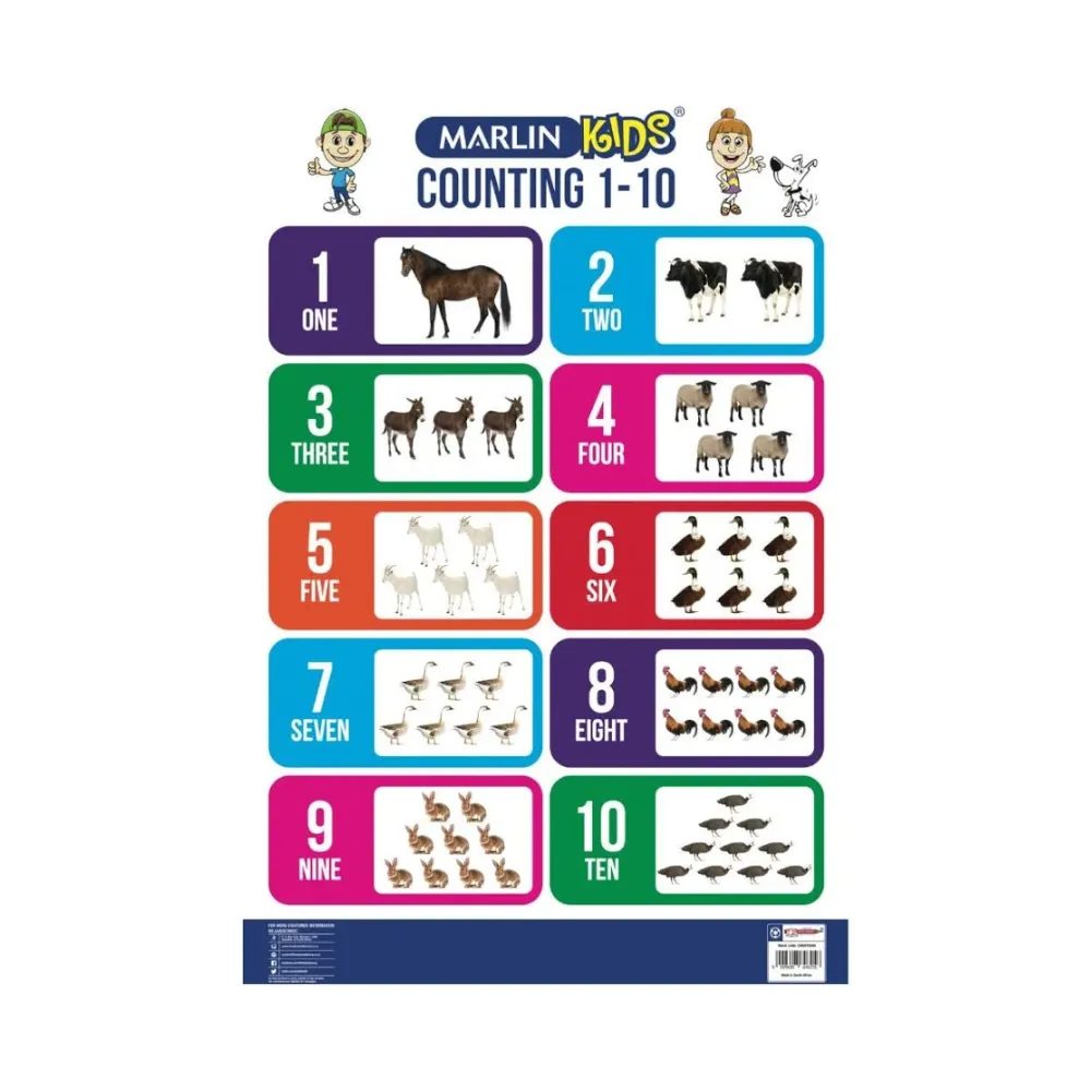 [6009608646256] Chart Counting 1-10 - Marlin 