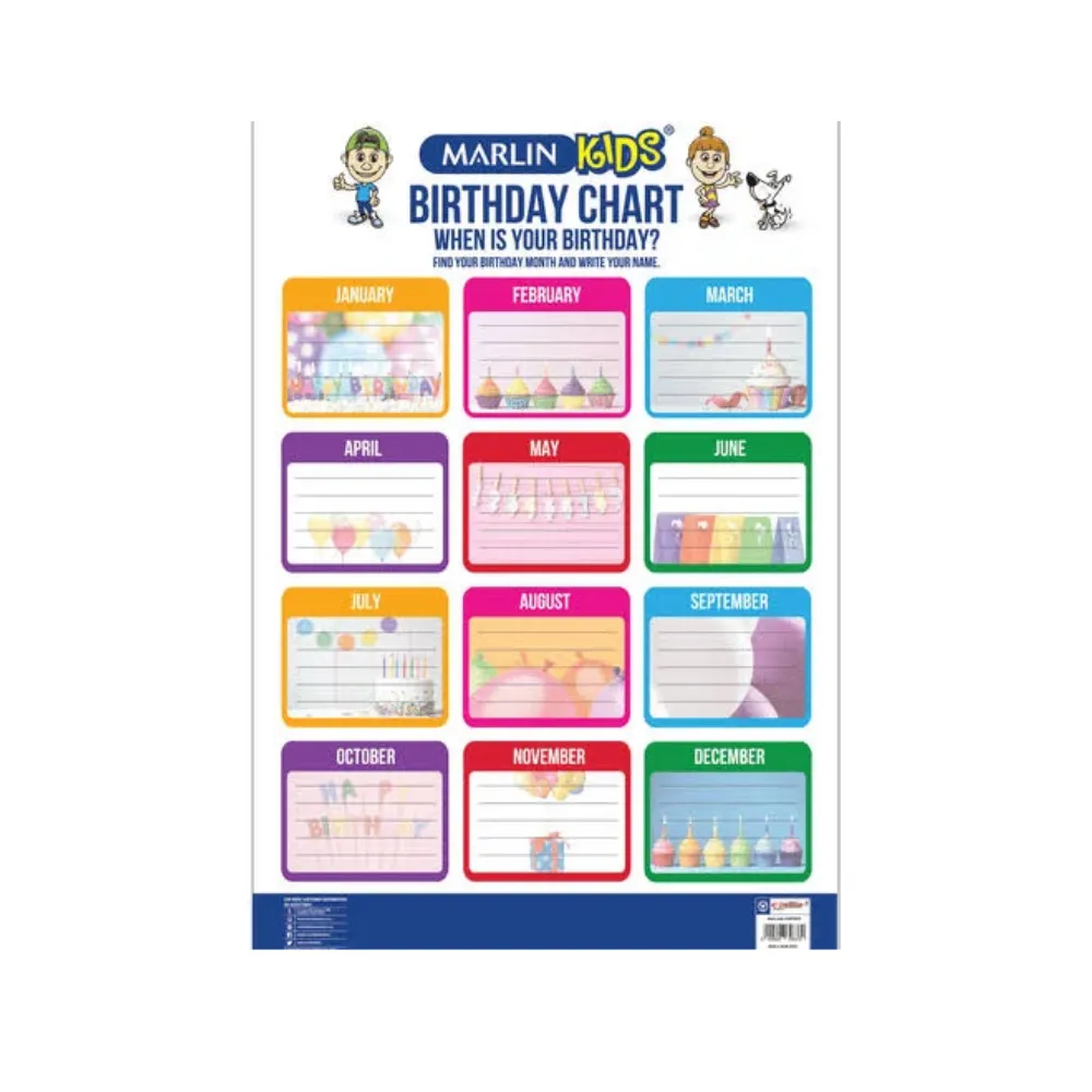 [6009608646379] Chart Birthday - Marlin