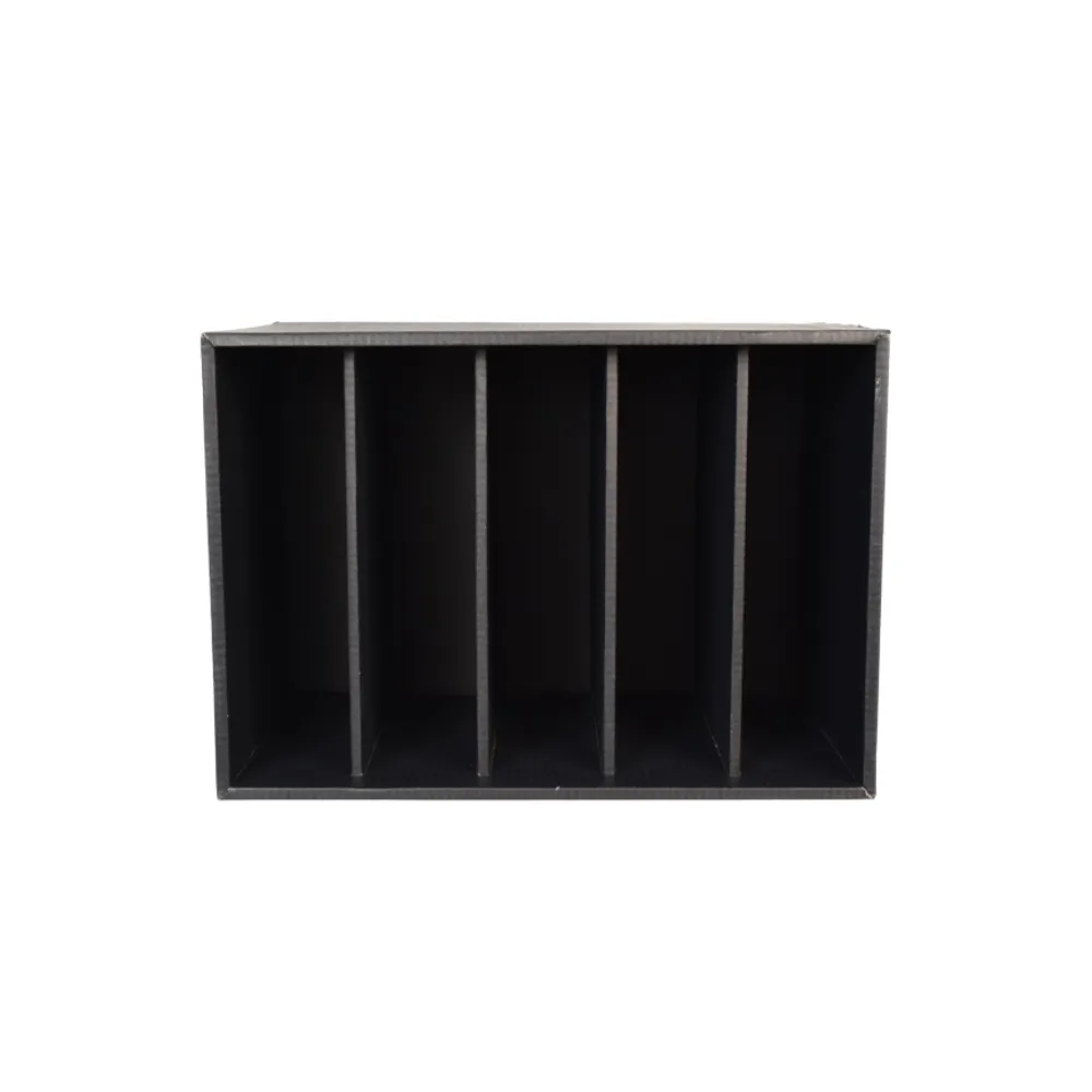 [6009650620525] Storage File 5 Compartment Black Box
