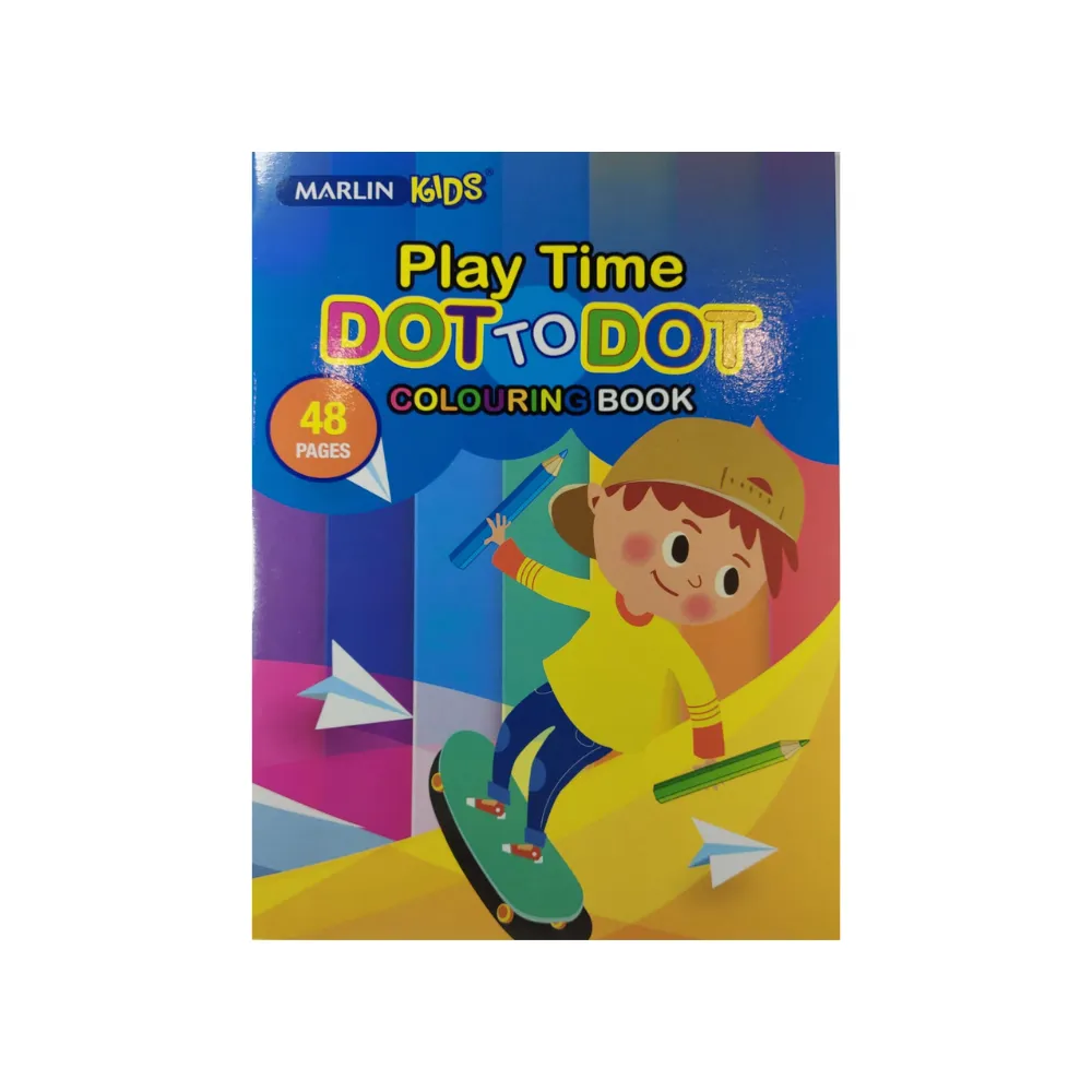 [6009685851116] Book Colouring Dot to Dot 48p Play Time - Marlin