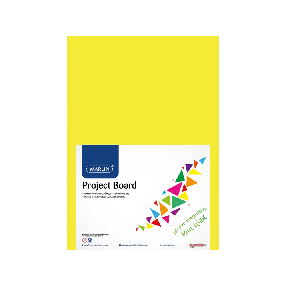 Board 160g  A4 10`s Pastel Yellow - Freedom