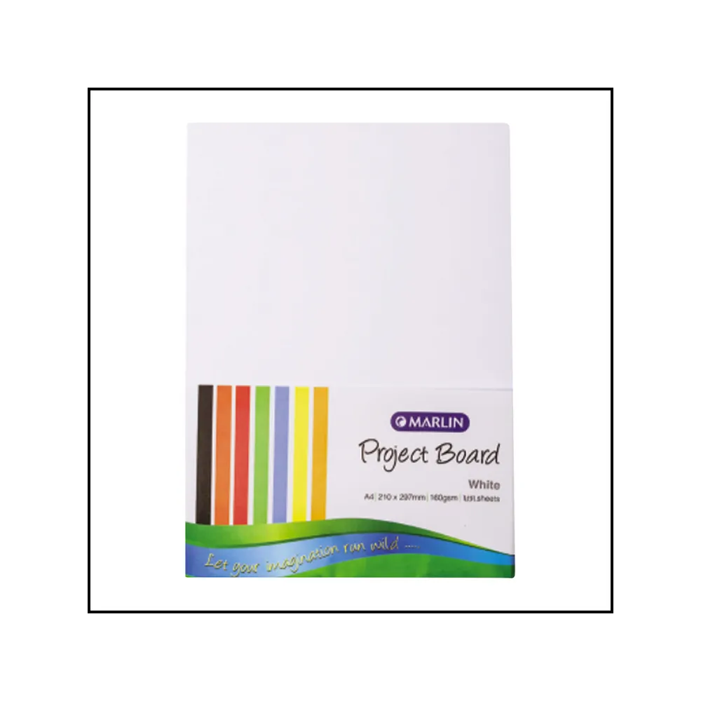 Board A4 160gsm 10`s White - Marlin
