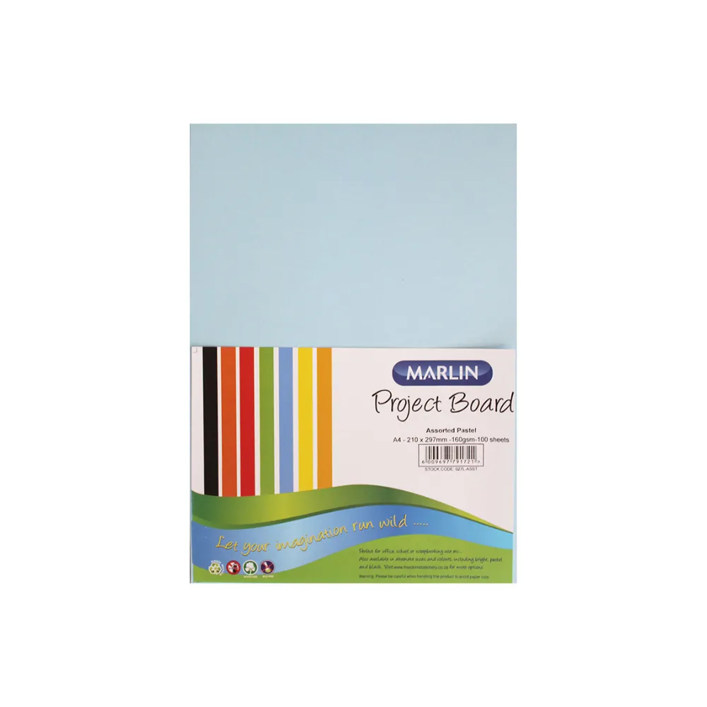 Board A4 Pastel Buff 160gsm 100`s - Marlin