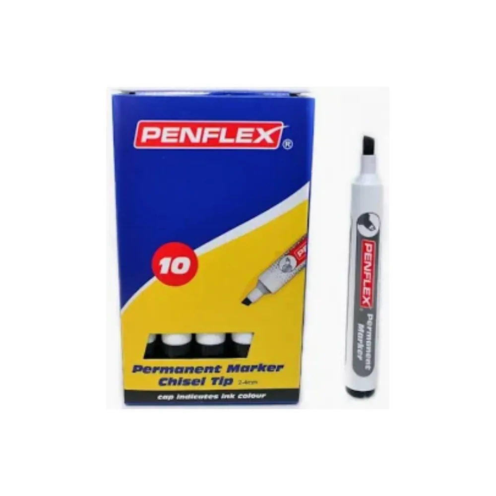 Marker Permanent PM15 Black 10`s - Penflex
