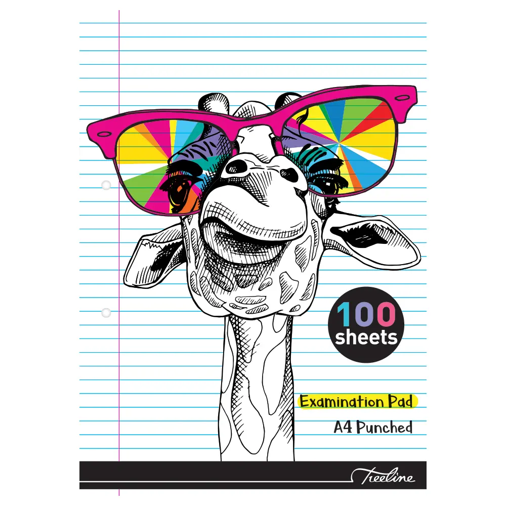 [6009706900281] Exam Pad A4 Punched 100sht - iWrite