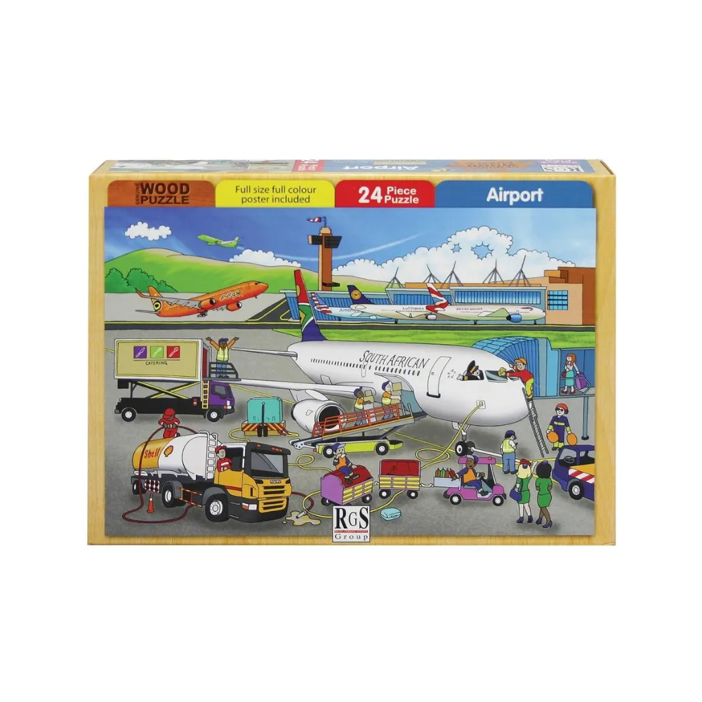 [6009707411199] Puzzle Airport 24pc - Interstat