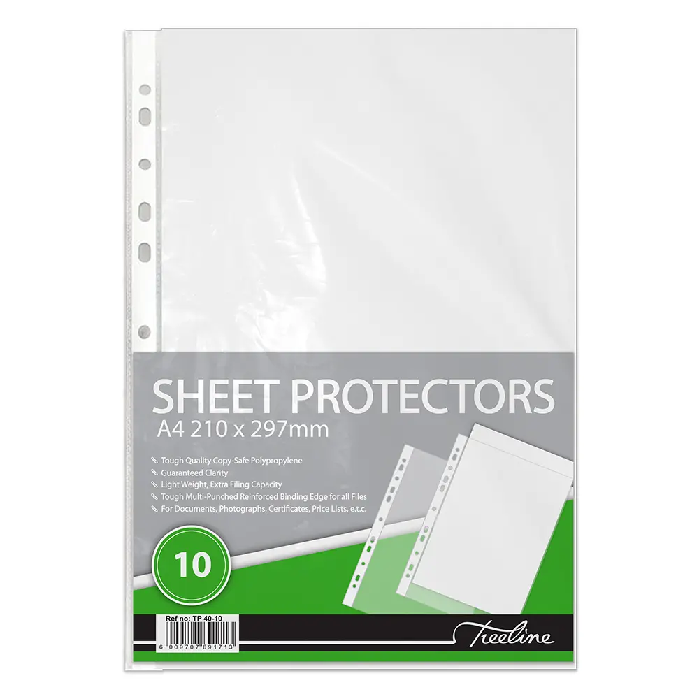 A4 Filing Pockets 10`s Treeline