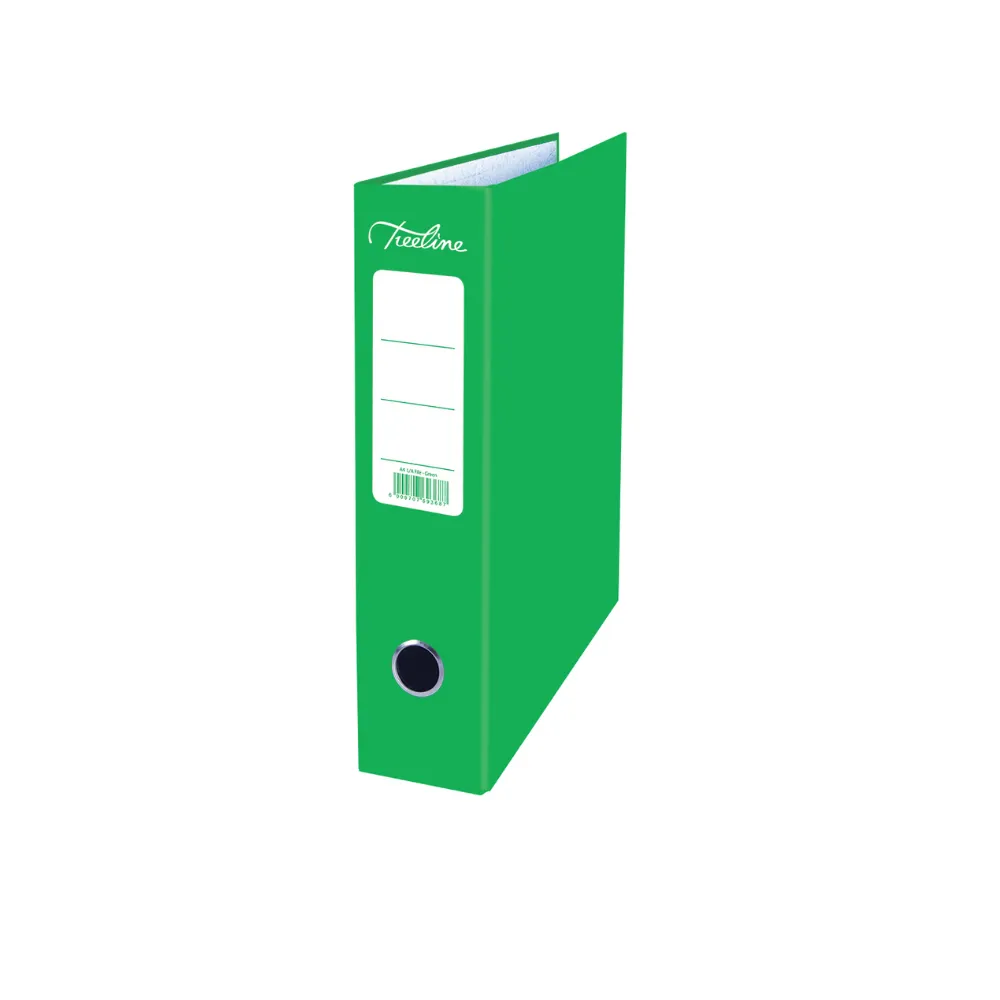 [6009707693687] Lever Arch File A4 Green - Treeline 
