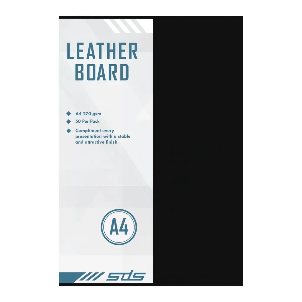 [6009707693731] Board A4 Leather Black - SDS