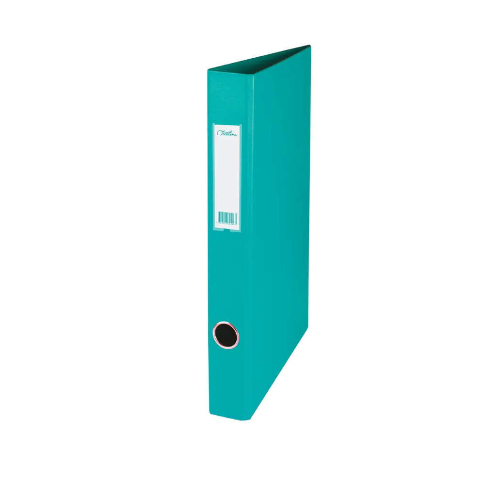 [6009707695674] File Ringbinder 25mm PVC A4 Turquoise - Treeline