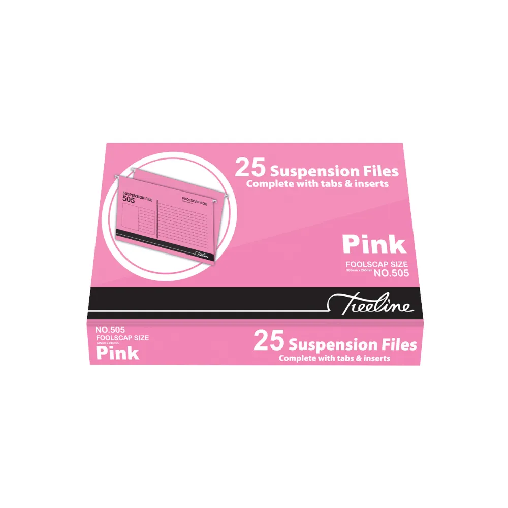 [6009707696169] Suspension Files F/S Pink 505 25`s - Treeline
