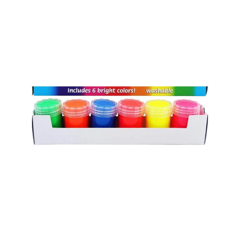 [6921583199957] Poster Paint Tempera Tubs 20ml Asst Neon 6`s- IS