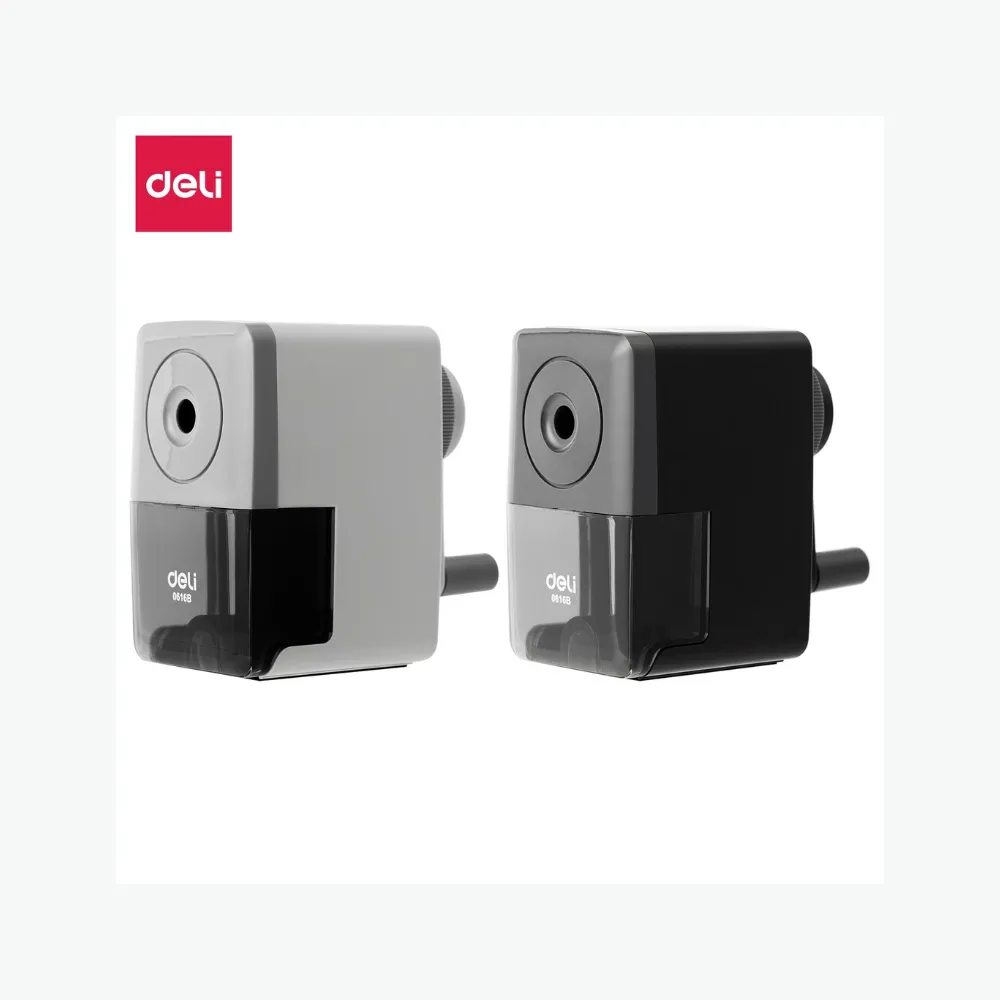 [6921734906687] Sharpener Rotary School Black - Deli