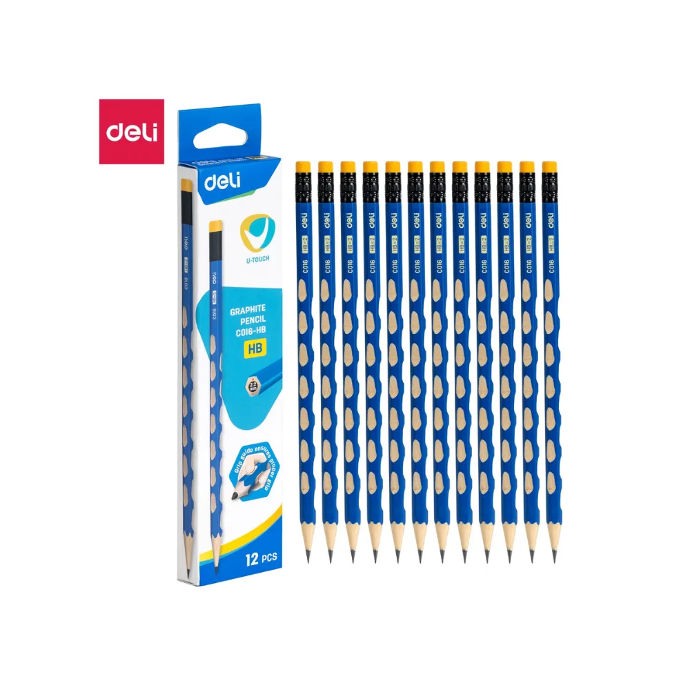 Pencil Graphite HB Grip 12`s Blue - Deli