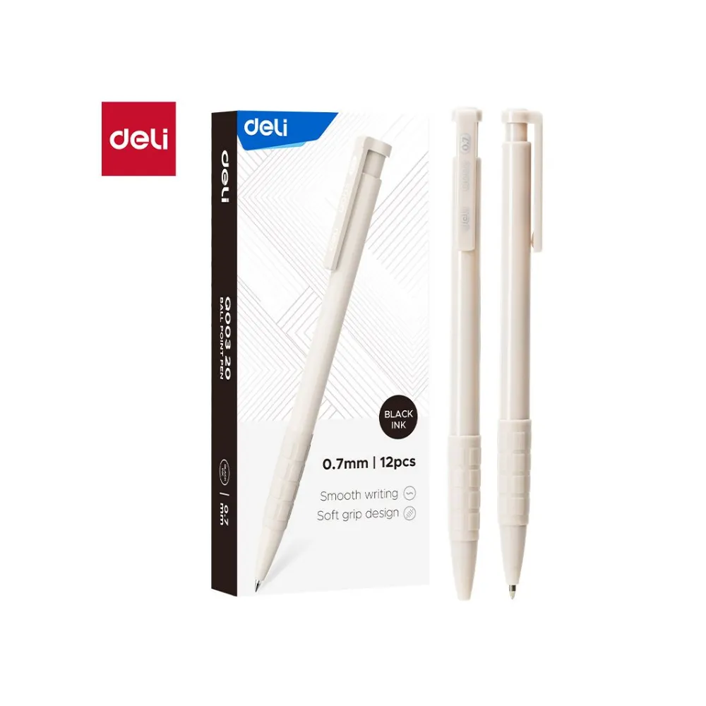 [6935205320162] Pen Ball Point Daily 0.7 Black Q003 - Deli 