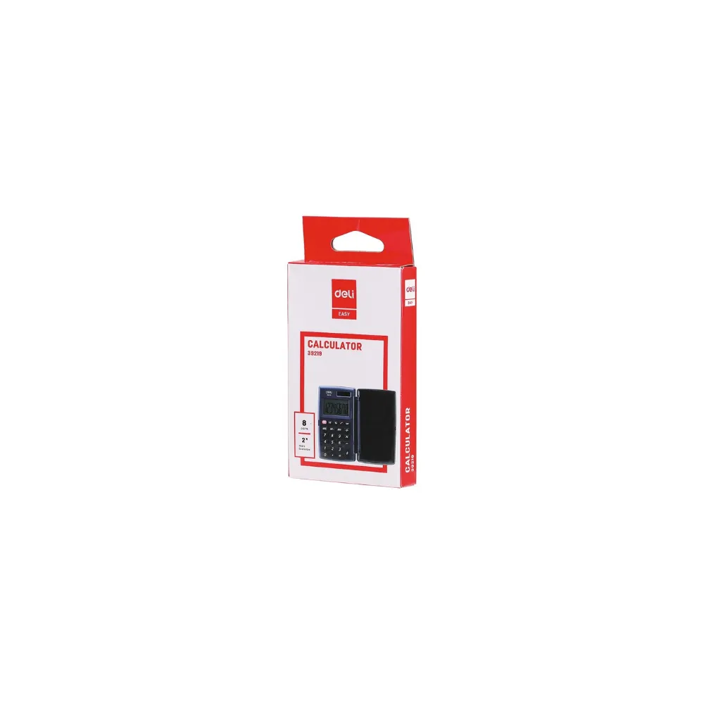 Calculator 8 Digit Flip Cover - Deli 