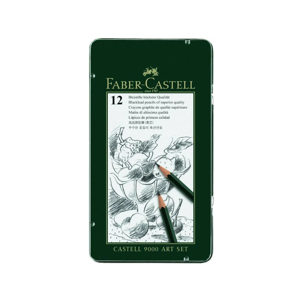 Pencil graphite 9000 ART tin 12`s - Faber Castel