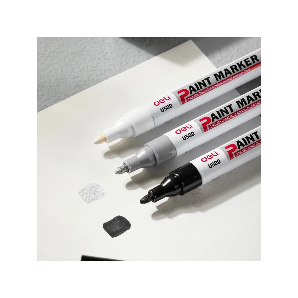 [6941798420691] Paint Marker Bullet Tip Silver - Tech